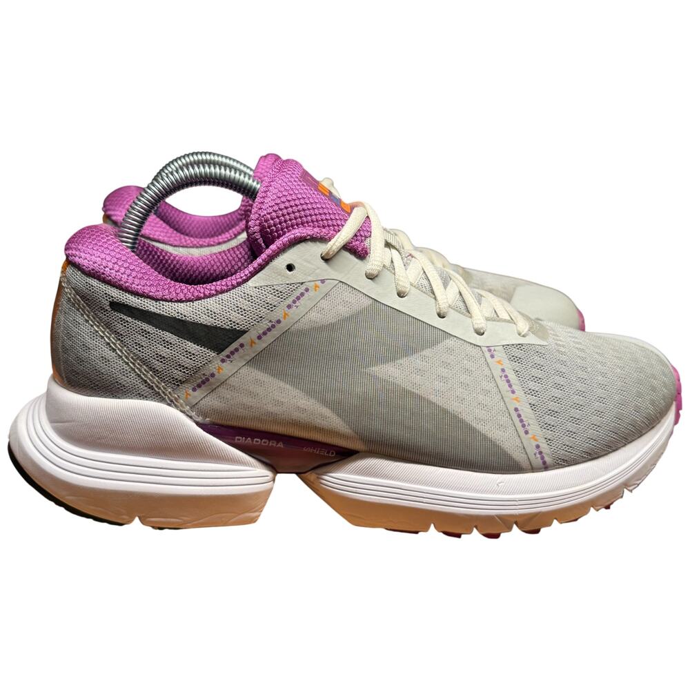 DIADORA Mythos Blueshield Elite TRX Running Shoe Women 9.5W Sneaker White Purple - Picture 6 of 13